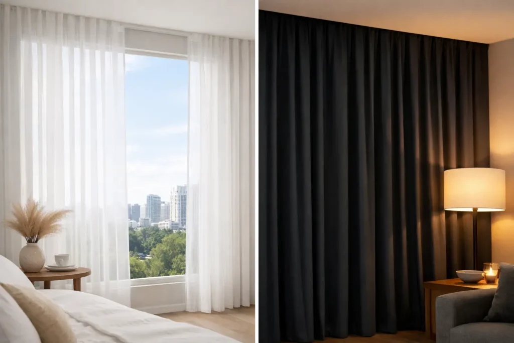 Day and Night Curtains Singapore for Modern Homes