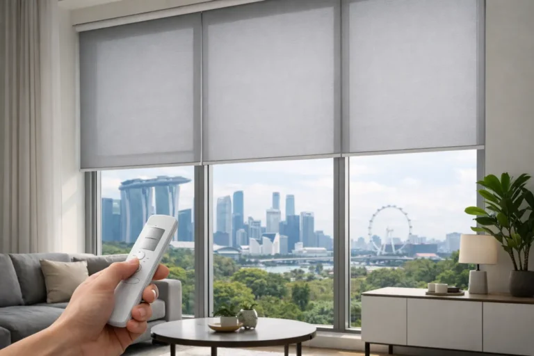 Motorised Blinds for High Windows in Singapore