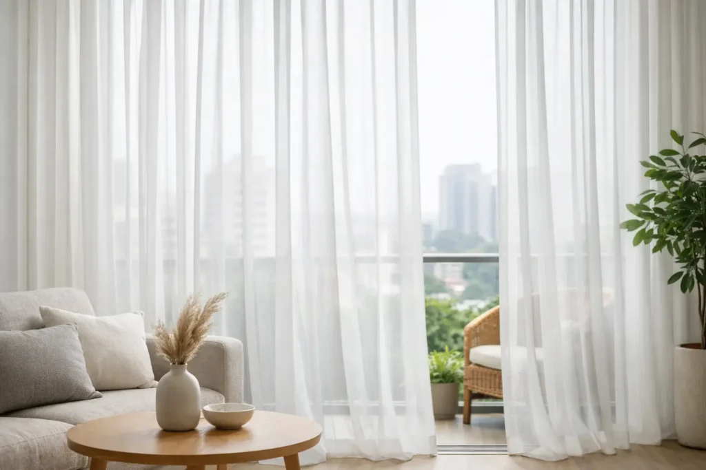 Sheer Curtains for Privacy in Singapore Homes