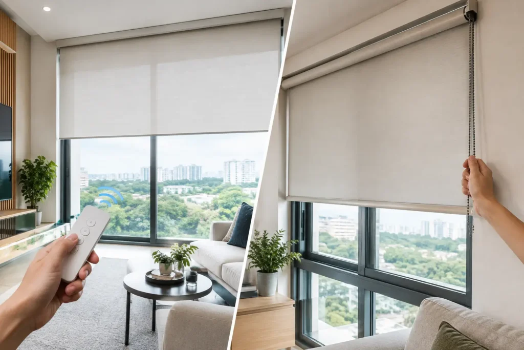 Motorised Blinds Versus Manual Blinds for Homes